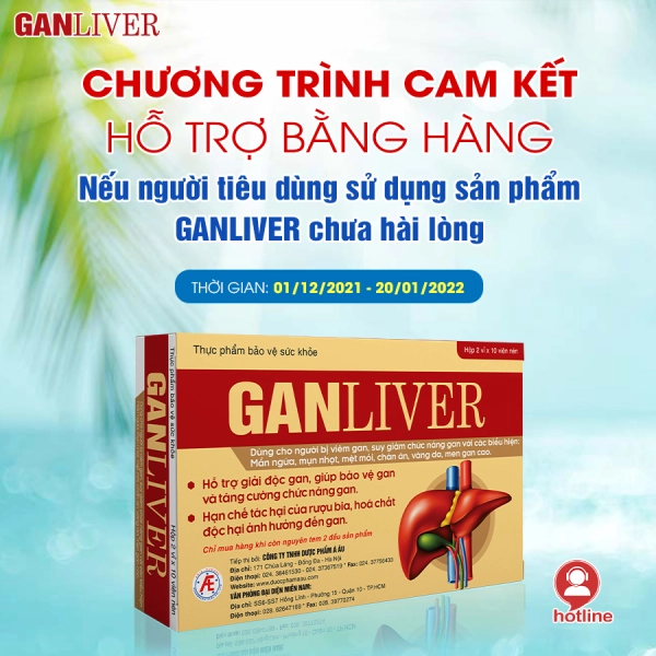 Chương trình cam kết hỗ trợ bằng hàng nếu người tiêu dùng sử dụng sản phẩm Ganliver chưa hài lòng